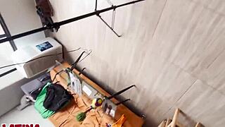 Latina Babe Squirts in First Casting with Perfect Ass