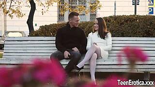 exciting beauty alice koks fills all three holes with stiff cock