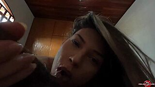 Naughty Blonde Wets Pink Pussy On Skinny Dick