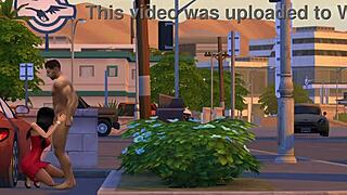 Bella Goth's Risky Public Blowjob in Sims 4