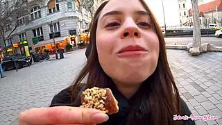 cute petite 18+ girl rides big cock budapest sex vlog jamie young 18+