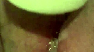 Bride's Huge Pussy Lips Drenched and Stretched by Vibrating Toys