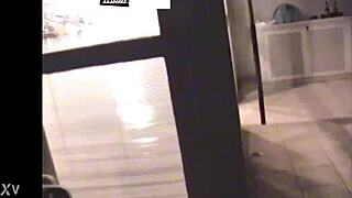 they sneak from party but get caught fucking on rooftop balcony