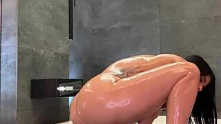 slut sara moans, this big sex toy feels amazing in my shaved pussy