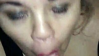 slut giving blow job