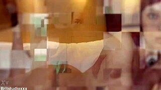 skinny british redhead swallows cum after fucking in uniform