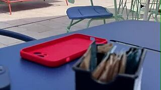 risky public flashing and sex with 18yo teen 18+ model - pov sex