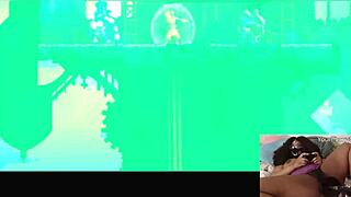 Chubby Ebony Gamer Girl Gets Fucked With Dildo While Playing Video Game