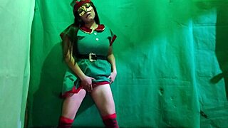 Christmas Elf Awaits Her Special Gift