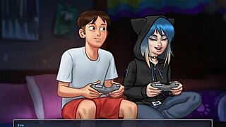 i-i'm playing summertime saga 27, it's so erotic!