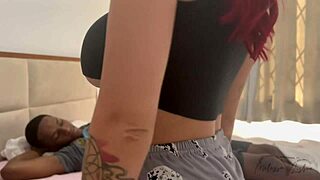 i'm getting fucked and cum on my face since he skipped college, we're alone at home while the cuckold works