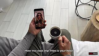 cheating on my wife on a business trip with a luxurious escort katty - cum inside without a condom