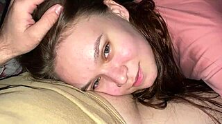 Late Night Cream Mask for My Stepdaughter POV Blowjob Cum on Face