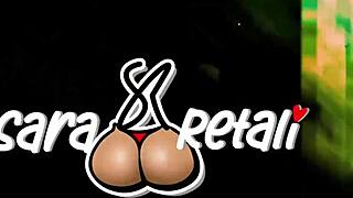 Sara Retali and La Paisita scissoring passionately on the beach