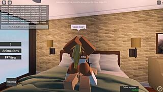 roblox slut sucks and fucks a big dick hardcore