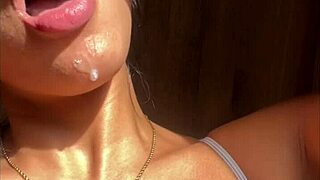 big booty brunette meets stepbrother for amateur couple fucking