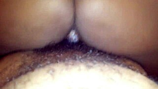 Amateur rides big cock in homemade creampie session