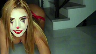 Agatha vega in creepy clown costume gets hard fucking by christian clay