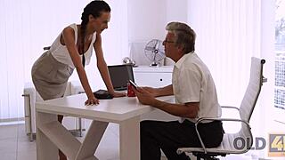 liliane's tight pussy hypnotizes in this old4k secretary fantasy 😍