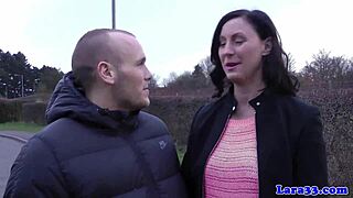 british milf in stockings suggests doggystyle before cum