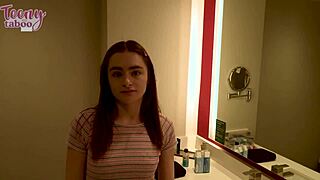 18yo stepdaughter Reese Robbins gets pussy creampied by Seth Brogan