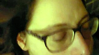 Belle tied down for throat use in domination scene