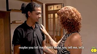 The air technician is caught by the stepmother and stepdaughter