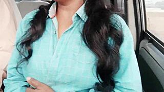 Teen girl engages in car sex with uncle during long drive, featuring telugu dirty talks