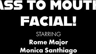 Monica Santhiago's thick butt fucked by Rome Major!