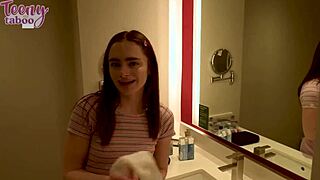 18yo stepdaughter Reese Robbins gets pussy creampied by Seth Brogan