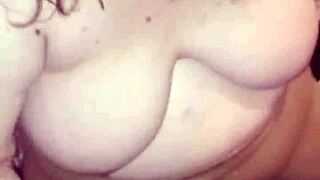 Step mommy gives handjob and sucks cock until cum on face