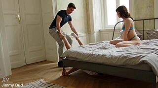 Did I catch my girlfriend's lover hiding? She convinced me to join the threesome.