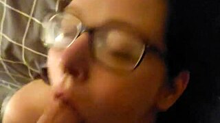 Belle tied down for throat use in domination scene