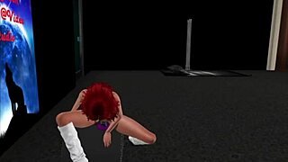 Dee rides the Sybian machine in casual solo session.