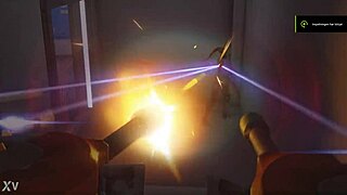 midget occupies tall french lady