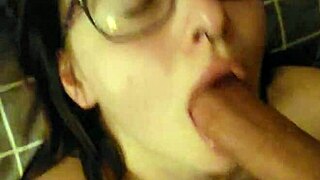 Belle tied down for throat use in domination scene