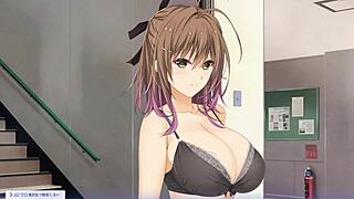 Bound Woman Dances Erotically On Stage