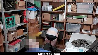 Small Tits Thief Kate Kenzi Steals from the Shop so Officer Used His Dick to Solve the Issue - Liftersex