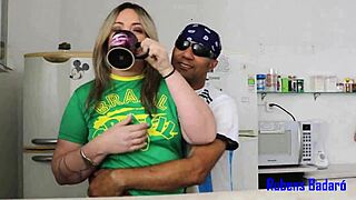 during copa america, i invited my chubby milf neighbor to celebrate the victory. my monster cock was fully inside her, complete video on red sheer