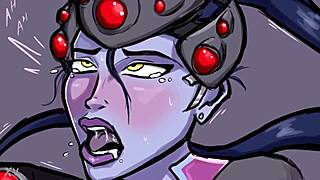 midget occupies tall french lady