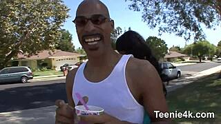 89 Teen 18+ Gets Facial from Monster Cock