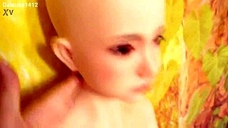 Yuki-chan's handjob adventure with doll