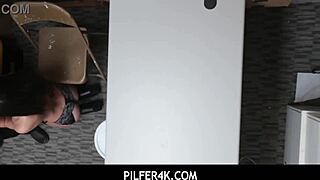 Eden Sin Caught Stealing, Punished with Doggystyle Fuck