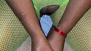 latina milf on period with intimate massage and finish on ass