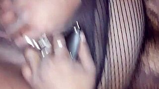 She uses a vibrator to masturbate outdoors in a public place.