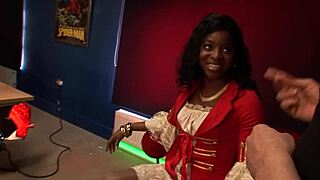 Detailed Scene of XXX Film Editor Fantasizing Intense Fucking with Favorite Black Pornstar in Erotic Dreams