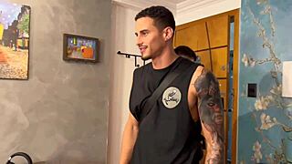 We invited Yuri over for a workout, but it turned into a wild fuck session. Part I.