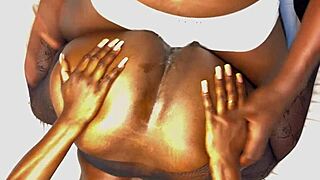 Big Ass Ebony Woman Takes Huge Cock Raw Hard and Rough