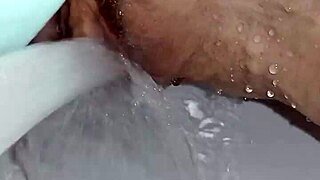 gretala uses soap on her trimmed pussy in july video