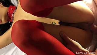 fierce ladyboy slut sucking and fucking